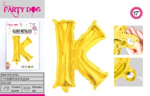 GLOBO METALICO 16″DORADO K