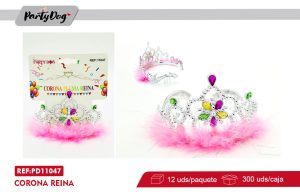CORONA PLUMA REINA