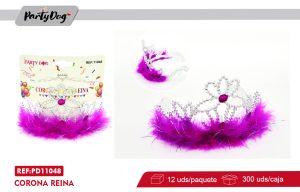CORONA PLUMA REINA