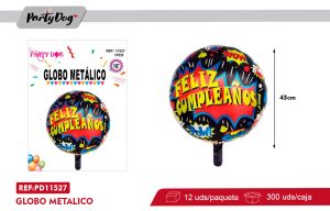 GLOBO METALIZADO 45CM FELIZ CUMPLEAÑOS