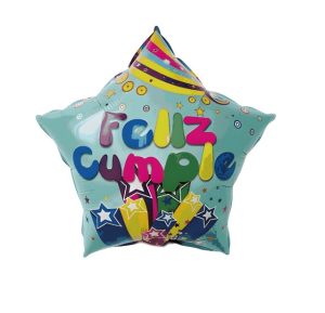 GLOBO METALICO FELIZ CUMPLEAÑOS 18 PULGADA 50PCS