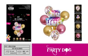 SET DE GLOBOS 7PCS