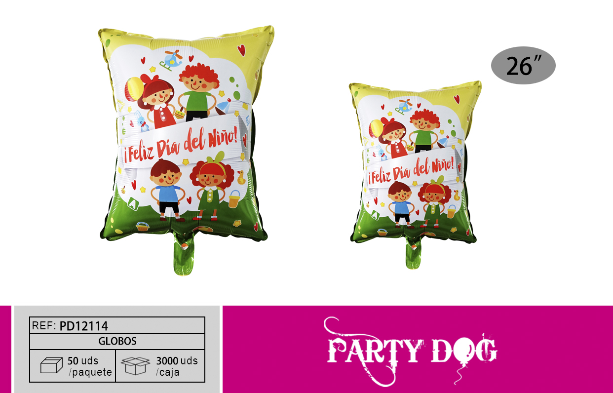 GLOBOS METALICO 26 PULGADA NIÑOS 50PCS