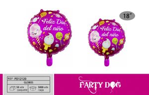 GLOBOS METALICO 18 PULGADA NIÑOS 50PCS