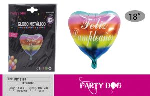 GLOBO METALICO CORAZON 18 PULGADA
