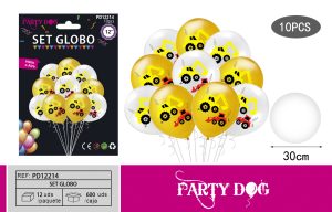 SET GLOBOS LATEX 10pcs