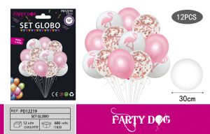 SET GLOBOS LATEX 12PCS