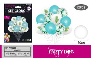 SET GLOBOS LATEX 12PCS