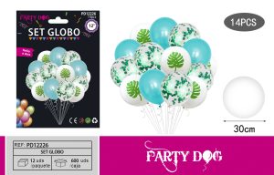 SET GLOBOS LATEX 14PCS