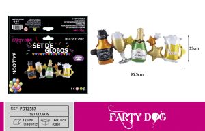 SET DE MINI GLOBOS METALICO COPA 33*96.5CM