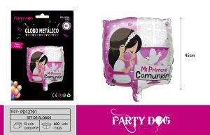 GLOBO METALICO BAUTIZO 18PULGADA