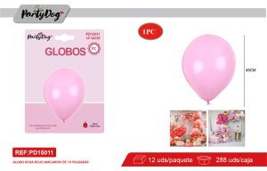 GLOBO LATEX PASTEL R18 45CM 1PCS ROSADO