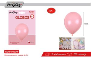 GLOBO LATEX PASTEL R18 45CM 1PCS NARANJO