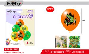 SET DE GLOBOS LATEX 30CM 6PCS