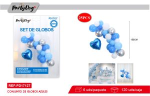 SET DE GLOBOS CADENA 25PCS