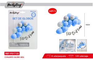 SET DE GLOBOS CADENA 24PCS