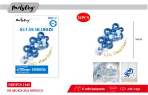 SET DE GLOBOS CADENA 26PCS