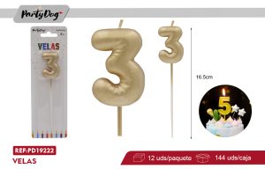 VELA NUMEROSA DORADO 3