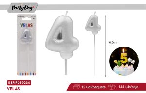 VELA NUMEROSA PLATEADO 4