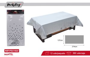 MANTEL PLASTICO 137*274CM BLANCO