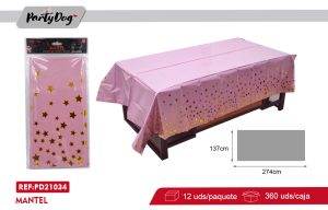 MANTEL PLASTICO ESTRELLA 137*274CM