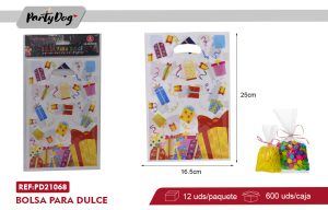 BOLSA PARA DULCE 16.5*25CM 8PCS