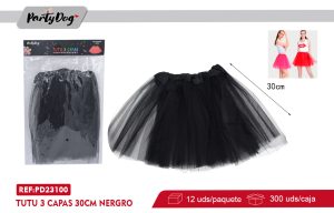 TUTU 3 CAPAS 30CM NERGRO