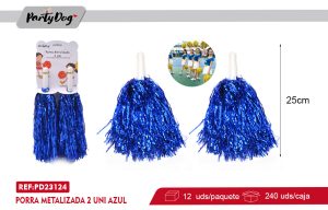 Porra Metalizada 2PCS 25CM AZUL
