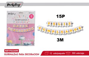 GUIRNALDAS FELIZ CUMPLEANOS CANDY 3M