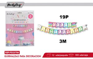 GUIRNALDAS FELIZ CUMPLEANOS 3M
