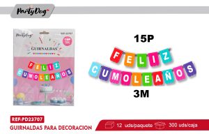 GUIRNALDAS FELIZ CUMPLEANOS 3M