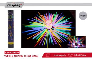 Varilla Pulsera Fluor Neón 100PCS