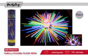 Varilla Pulsera Fluor Neón 50PCS