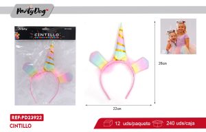 CINTILLO UNICORNIO 22*28CM