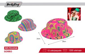 GORRO NEON 24*26CM X12UNI