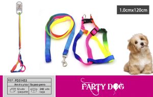 Arnés y traílla para perro 1.0X120CM