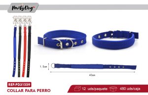COLLAR PARA PERRO 1.5X43CM