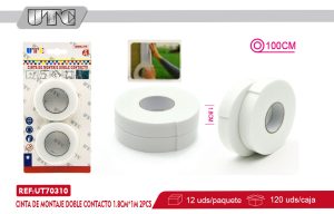 CINTA DE ESPUMA DOBLE CONTACTO 1.8CM*1M 2PCS