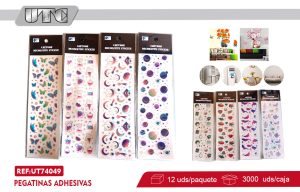 PEGATINAS ADHESIVAS X 12