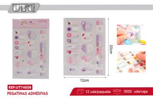 PEGATINAS ADHESIVAS NOMBRE 12*20CM X 12