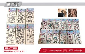 PEGATINAS TATUAJES X 12