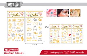 PEGATINAS TATUAJES X 12