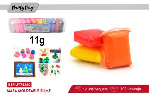 Masa Moldeable Slime 12 COLORES