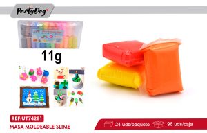 Masa Moldeable Slime 24 COLORES