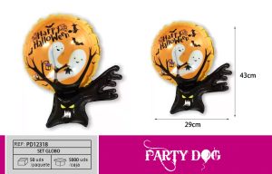 MINI GLOBO METALICO HALLOWEEN 50PCS