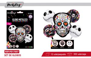 SET DE GLOBOS METALICOS HALLOWEEN 5PCS