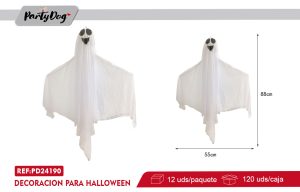DECORACION FANTASMA PARA HALLOWEEN 88cm