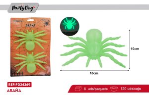 ARAÑA FLUOR 2PCS 16*10CM