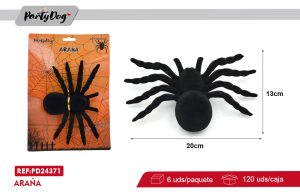 ARAÑA NEGRO 20*13CM