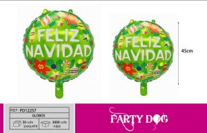 GLOBOS METALICO NAVIDAD 18 PULGADA 50PCS